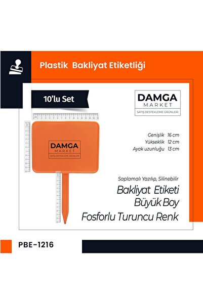 DamgaMarket Plastik Saplamalı Yazılıp, Silinebilir Bakliyat, Manav, Pazarcı E...