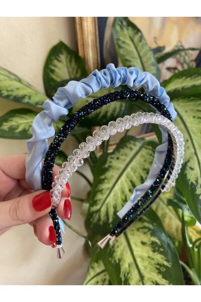 CSR AKSESUAR Gathered, Glittering, Pearl Crown Set