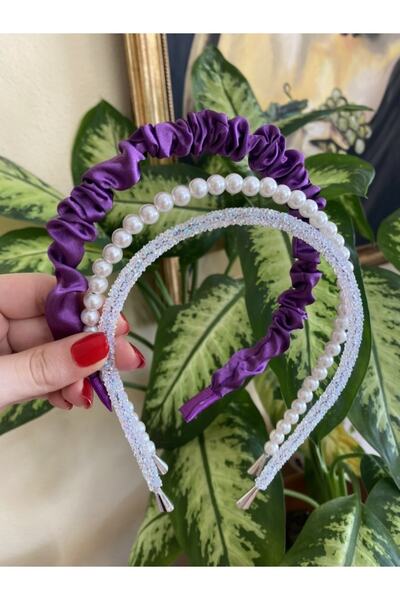 CSR AKSESUAR Gathered, Glittering, Pearl Crown Set