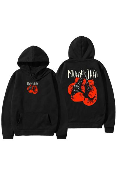 Vordevia Hanorac imprimat cu mănuși de box Muay Thai