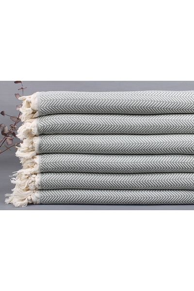 Kayra Export بطانية قطن بيكيه باللون الأخضر الزيتوني مقاس كبير 190x230 سم بطانية بيكيه متوسطة السُمك