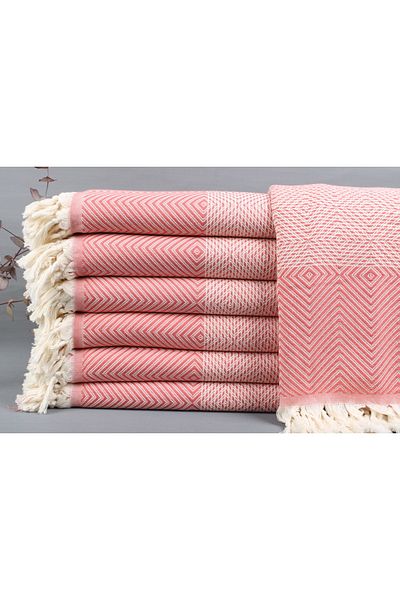Kayra Export غطاء قطني بيكيه زهرة الرمان 200x230 سم غطاء قطني غطاء ديكور