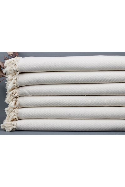 Kayra Export Pique Natural 170x210 Cm Cotton Pique Thin Blanket