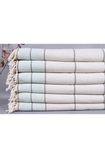 Kayra Export بيكيه نعناع 230x260 سم قطن بيكيه غطاء ديكور كبير