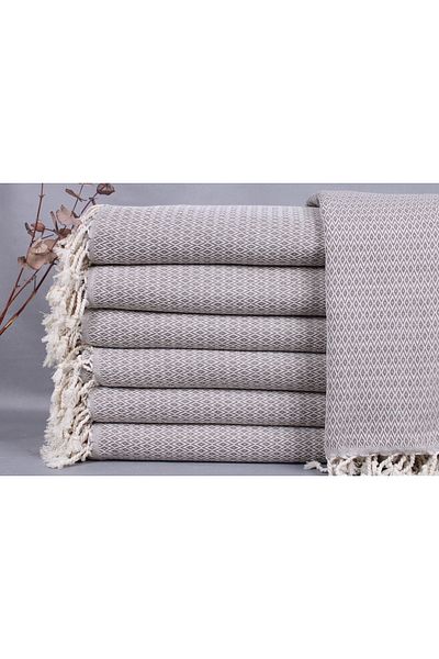 Kayra Export مفرش سرير بني، هدايا العازبة، مفرش قطن 200x240 سم، هدية عيد الحب،