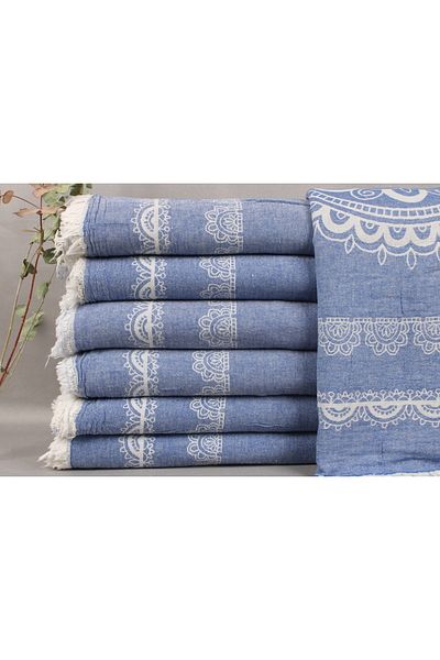 Kayra Export ساكس الأزرق هدايا الزفاف المخصصة، هدايا الزواج، 200x220 سم ثنى القطن، هدايا الزفاف،