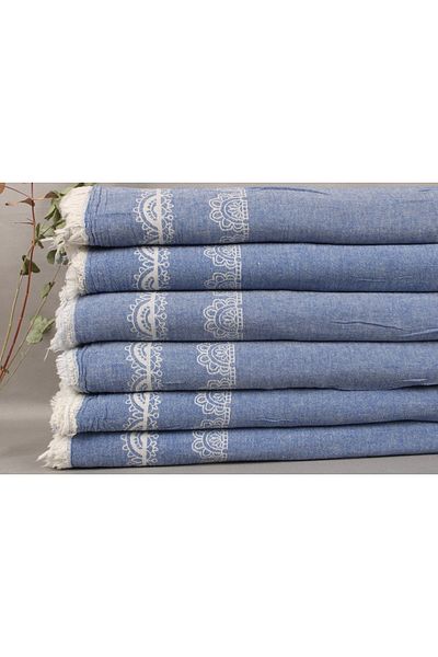 Kayra Export ساكس الأزرق هدايا الزفاف المخصصة، هدايا الزواج، 200x220 سم ثنى القطن، هدايا الزفاف،