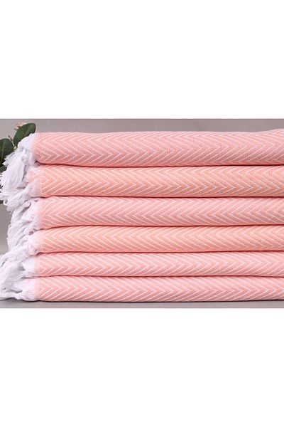 Kayra Export غطاء قطن بيكيه مرجاني مقاس 200x240 سم غطاء ديكور غطاء قطن بيكيه مقاس كبير
