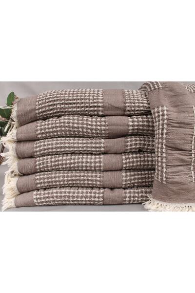 Kayra Export Pike Kahverengi 200x210 Cm Pamuk Pike Yatak Örtüsü Büyük Boy Pam...