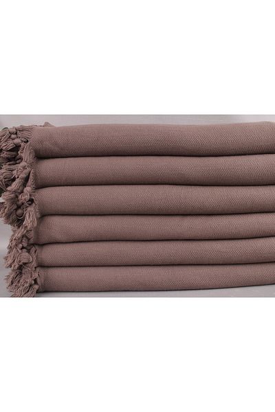 Kayra Export Pique Brown 175x220 Cm Cotton Thin Pique Blanket
