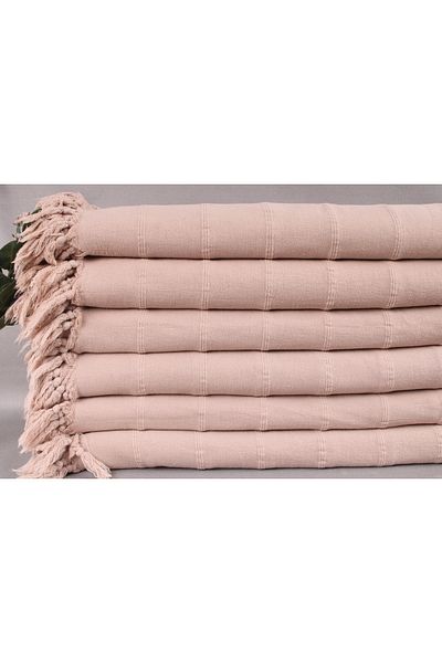 Kayra Export بيكيه بني 180x230 سم قطن بيكيه غطاء ديكور