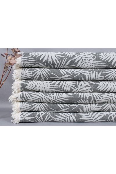 Kayra Export مفرش سرير بيكيه قطن بيكيه أخضر داكن 200x250 سم غطاء ديكور متوسط السُمك