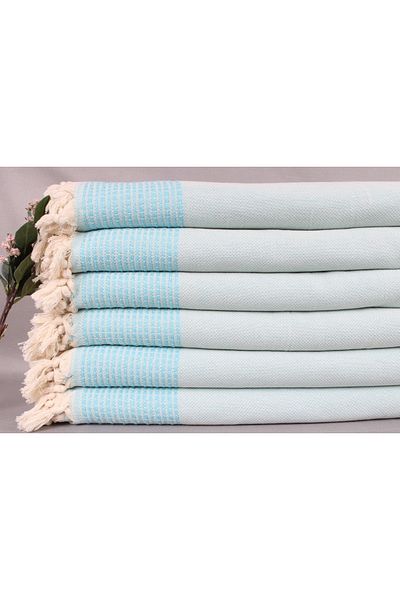 Kayra Export غطاء أريكة فيروزي، بيكيه، بطانية قطن 230x240 سم، أفكار هدايا الزفاف،