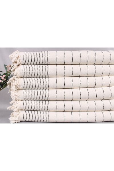 Kayra Export بيكيه كاكي أخضر 230x245 سم غطاء قطن بيكيه مفرش سرير مزخرف
