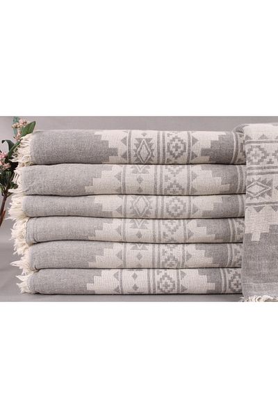 Kayra Export Pique Dark Gray 200x230 Cm Cotton Pique Decorative Large Cover Bedspread