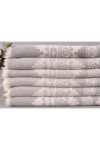 Kayra Export Pique Dark Gray 200x230 Cm Cotton Pique Decorative Large Cover Bedspread