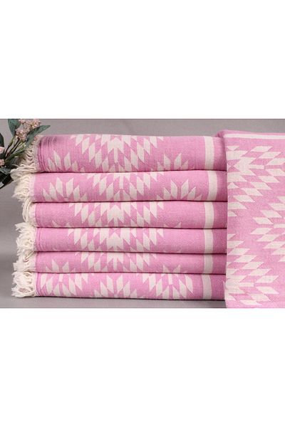 Kayra Export Pique Fuchsia 140x210 Cm Cotton Pique Thin Blanket