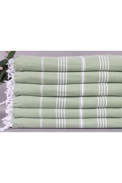 Kayra Export بيكيه كاكي أخضر بيكيه 200x240 سم بطانية قطنية رفيعة