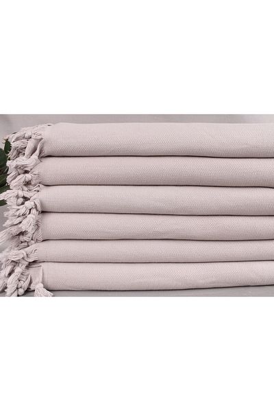 Kayra Export Pique Light Gray 175x220 Cm Cotton Thin Pique Blanket