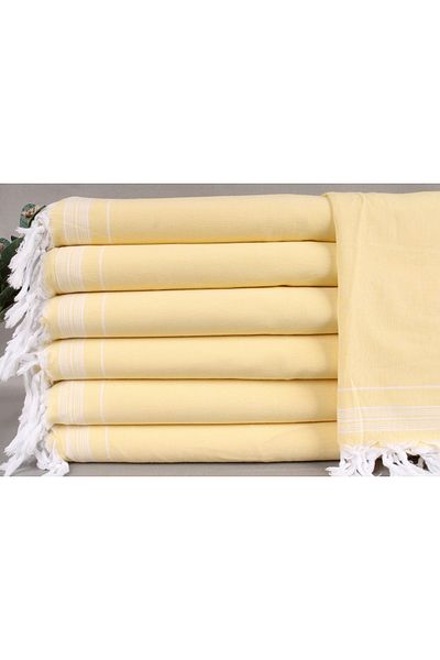 Kayra Export Pique Yellow 140x230 Cm Multi-Purpose Blanket Cotton Thin Pique