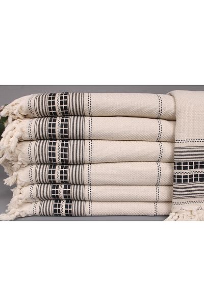 Kayra Export بيكيه أزرق داكن 235x240 سم قطن بيكيه غطاء متعدد الأغراض مفرش سرير متوسط سميك