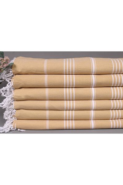 Kayra Export Pique Mustard 160x220 Cm Cotton Pique Thin Blanket