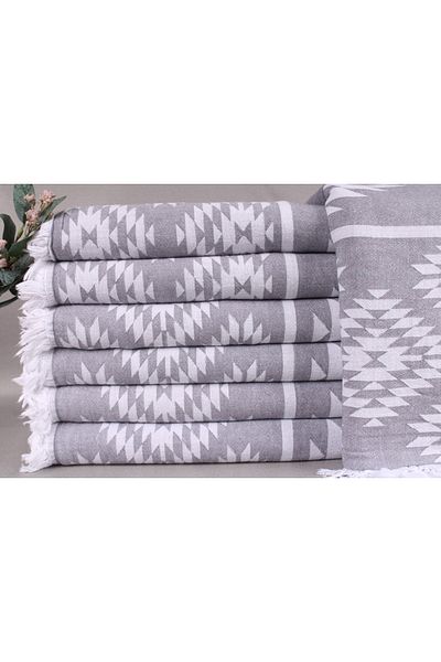 Kayra Export بيكيه رمادي غامق 140x210 سم قطن بيكيه غطاء رقيق