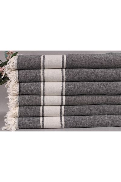 Kayra Export Black Pike, Housewarming Gift, 150x180 cm Cotton Blanket, : Double Bedspread,