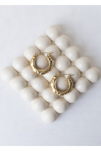 CHARMLUCKY Çelik Halka Küpe