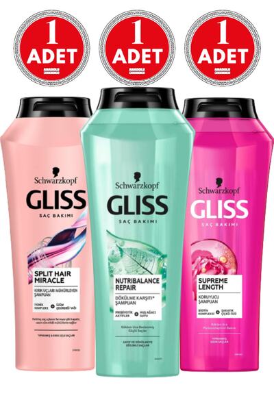 Gliss Shampoo 500 ml Split Hair Miracle Nutribalance Repair Supreme Lenght