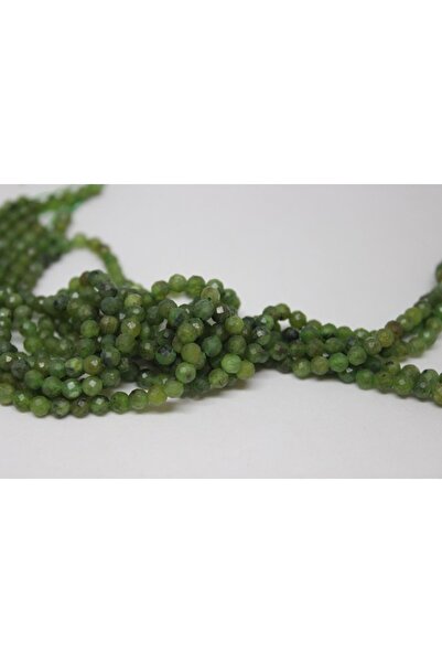 Yasamtohumu حجر اليشم نصف صفيف 3 مم (طوله 17 سم)