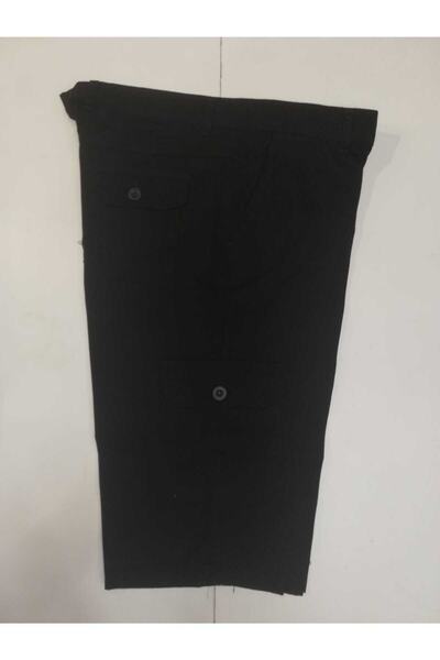 BLUES MODA القطن النسيج البضائع جيب الكتان الرجال كابري برمودا