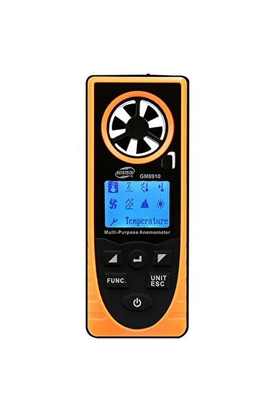 Sevgift BGM8910 Çok Fonksiyonlu Dijital Rüzgar Ölçer Anemometre