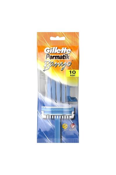 Permatik Gillette Permatik Banyo Kullan At Tıraş Bıçağı 10 Adet