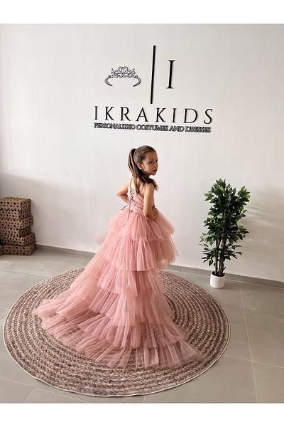 İkrabutikbursa Βραδινό φόρεμα με ουρά για κορίτσια