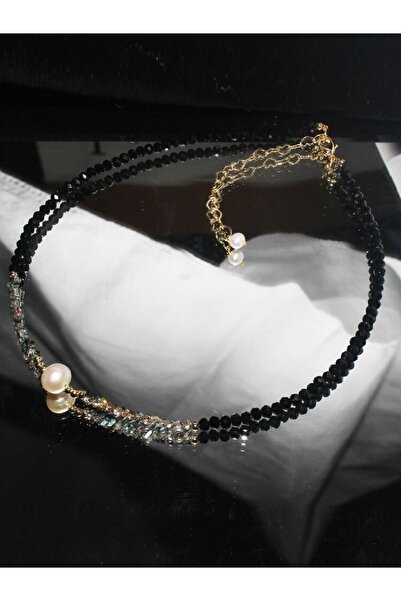 Uno Di Famiglia Kristal Cam Boncuklu Kolye , Kolye 1. Kalite