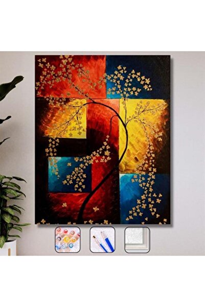 kendinyaphobi Sayılarla Boyama Seti Kasnaklı Dilek Ağacı 40 X 50 Cm