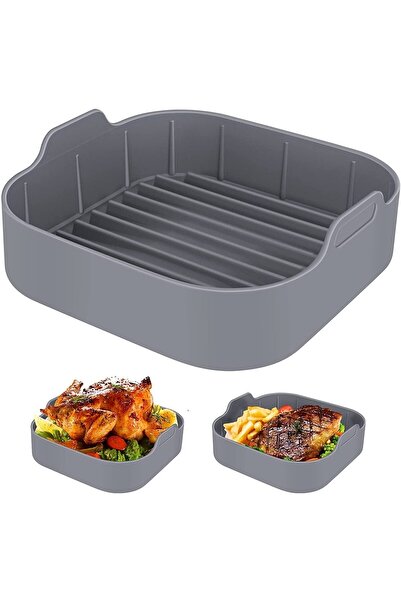 MaxiPro Airfryer Silikon Pişirme Kalıbı, Airfryer Aksesuar, Airfryer Kek Kalı...