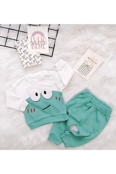 Smiley Pattern Baby Bottom Top Set