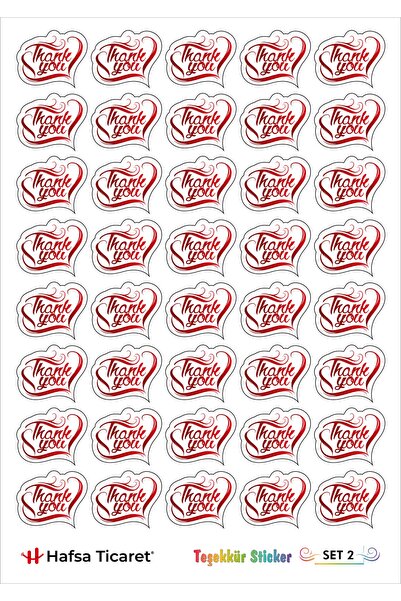 Hafsa Ticaret Thank You Label A4 Size (2 PAGES)