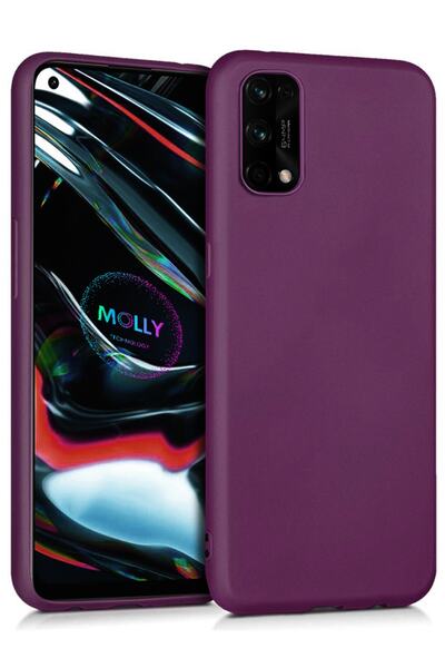 Molly Technology Realme 7 Pro İçin Mürdüm Mat Silikon Kılıf