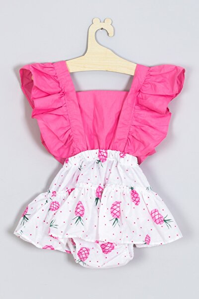 ADABEBEK Bandana Frilled Pineapple Salopet Jumpsuit 003