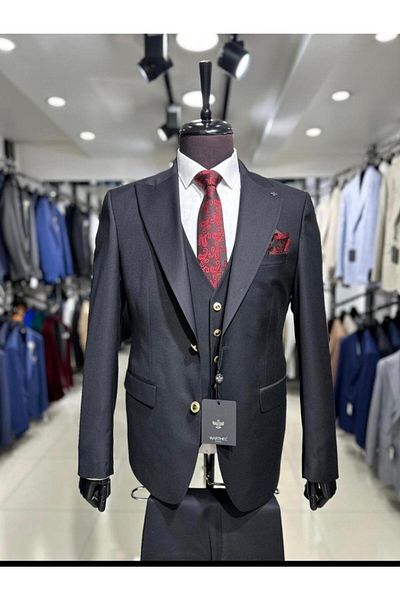 MASSARO Slim Fit Vest Suit