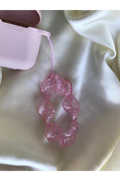 PEONY peonyofficiall Pembe Dalgalı Tasarım Kısa İpi Charmı Kablosuz Kulaklık ...