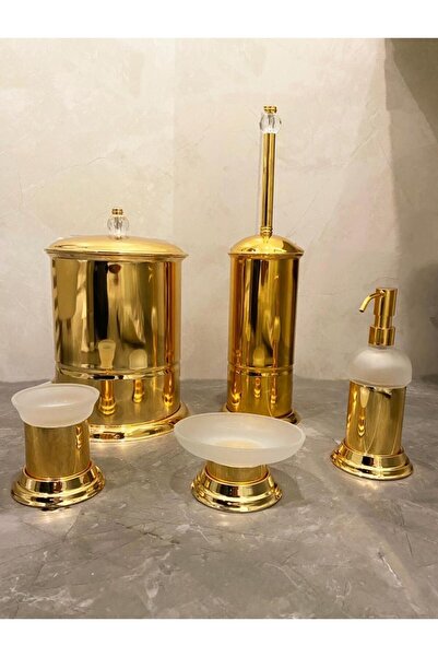 Meloni 5 قطع من النحاس الذهبي الصلب - مجموعة من 5 قطع من الفولاذ الذهبي