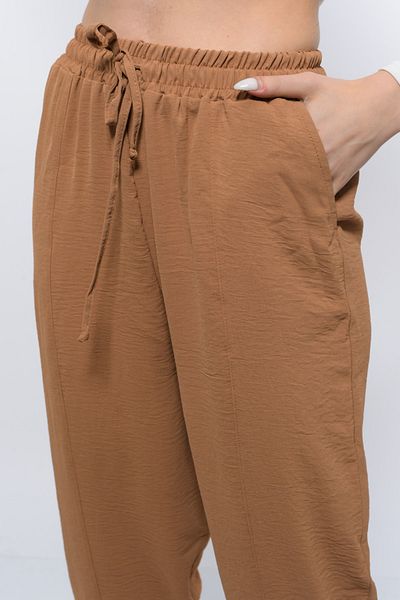 SWEAT FAST Pantaloni de damă cu talie înaltă, subțiri, de vară, casual, din bumbac, cu talie elastică, până la gleznă