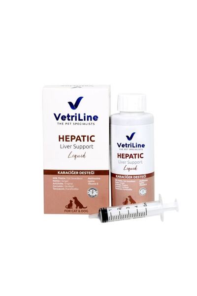 AKADEMİ VETRİLİNE CAT & DOG HEPATIC LIQUID (Kedi ve Köpek Karaciğer Sağlık So...
