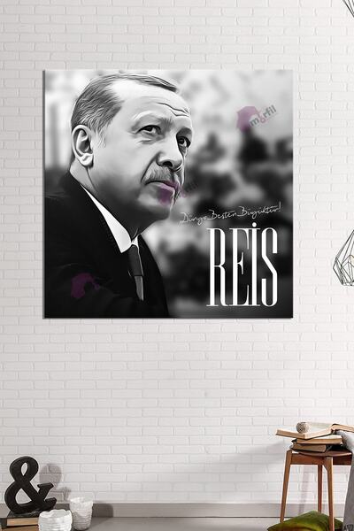 Morfil Sanat Atölyesi Recep Tayyip Erdogan Președintele Republicii Erdogan RTE Canvas Print (7 dimensiuni diferite)