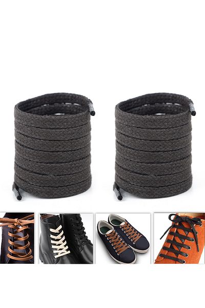 AiryFooT 120 cm Dark Brown Flat Waxed Cotton Shoelace