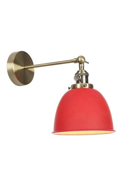 Dylight شمعدان حائط أحمر مفصلي معدني عتيق